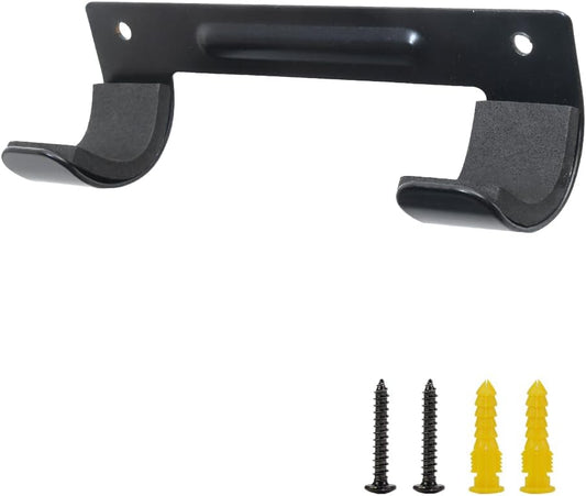 Ironing Board Hanger Wall Mount Ironing Board Holder Organizer Wall Rack for Laundry Rooms Storage Rack Hanging Shelf Hanger (Black with EVA pad)