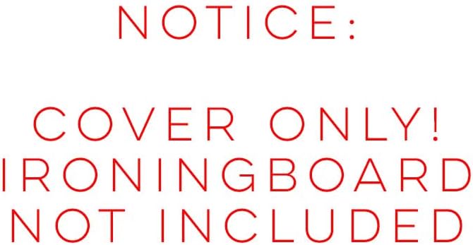 TIVIT Ironing Board Cover - Made in Italy - 18 x 54 Wide Chemical Free Eco-Friendly Padded Covers - Unbleached, Untreated Natural Cotton & Wool Pad - 2 Layer, 3 Fastener Straps, Pull Bungee Cord