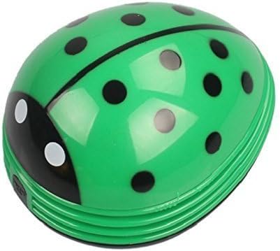 E ECSEM Mini Portable Handheld Cordless Tabletop Crumb Sweeper Desktop Dust Vacuum Cleaner Cute Cartoon Battery Operated