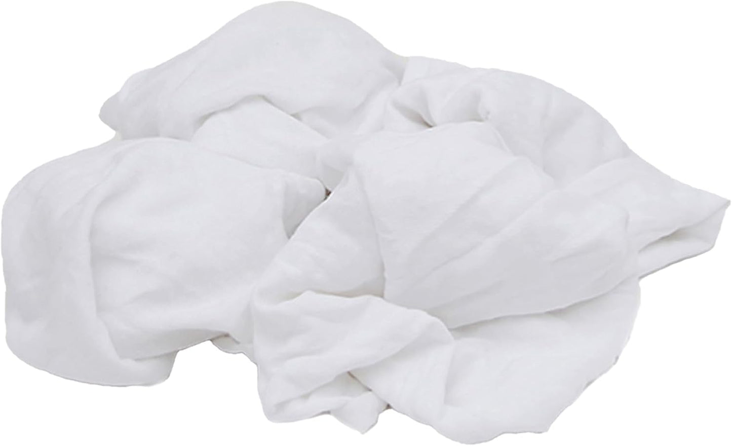 Premium White T-Shirt Cleaning Rags (50 lbs. Bag of Rags) – White Cotton Rag for Cleaning, Staining, Painting, Oil, Grease & Dust Removal – Shop Rags Bulk