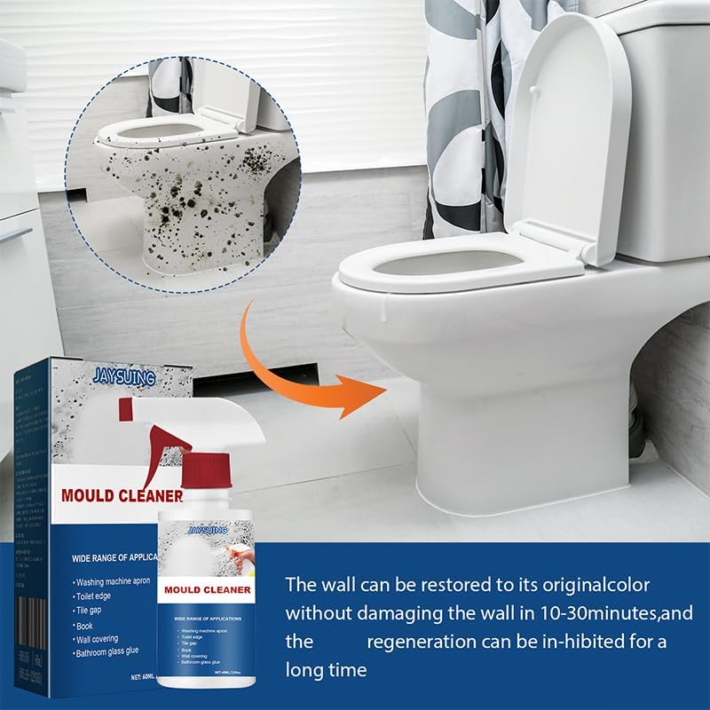 AUJ 2PCS Mould Cleaner Spray, Mould Cleaner Foam Spray, Powerful Multi-purpose Foam Cleaner, Spray Cleaner For Household Kitchen, Bathroom, Wall, Ceiling Cleaner