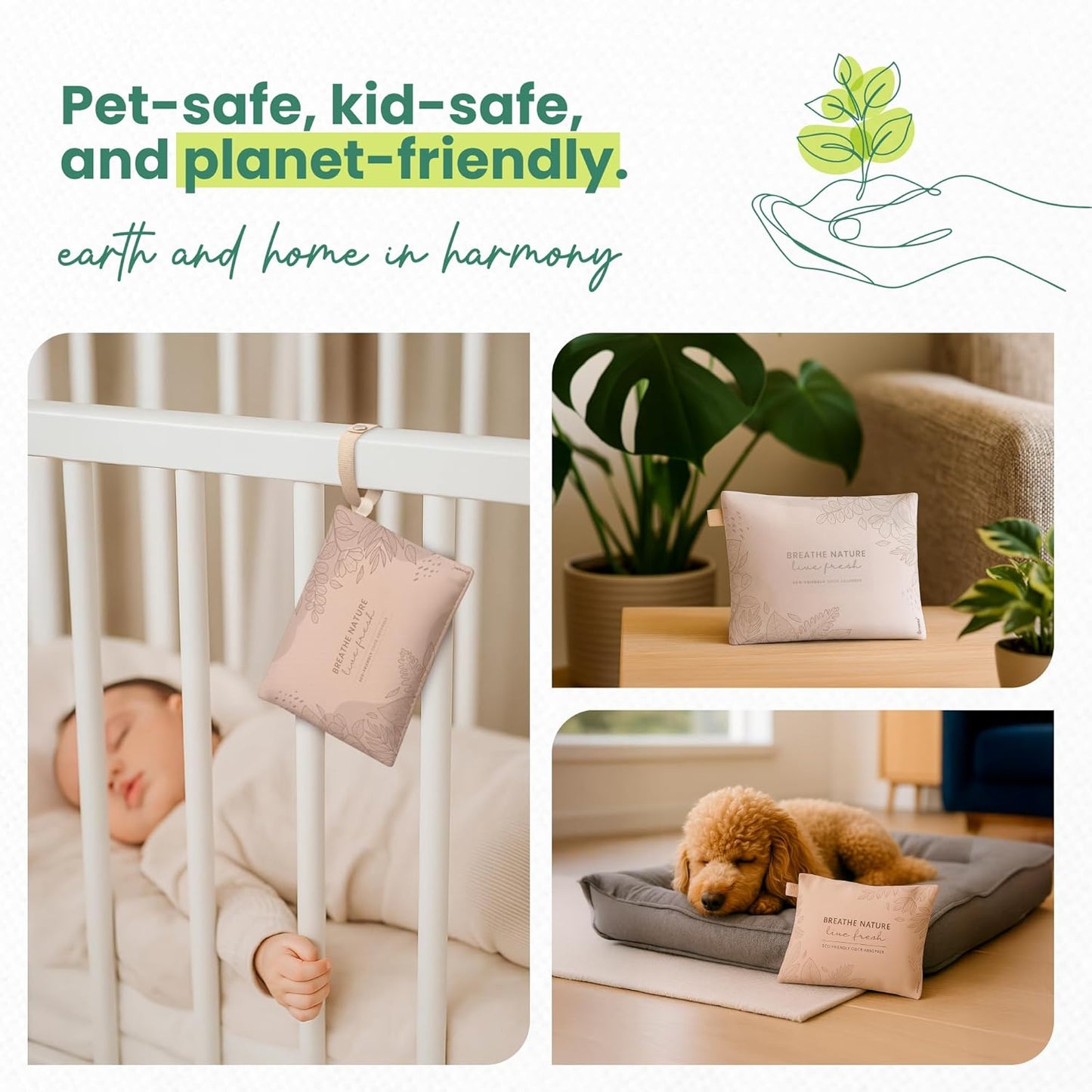 Roonin Activated Charcoal Odor Absorber - Bamboo Charcoal Air Purifying Bag - Activated Charcoal Bags Odor Absorber Packets - Home Deodorizer Odor Eliminator (2-pack)