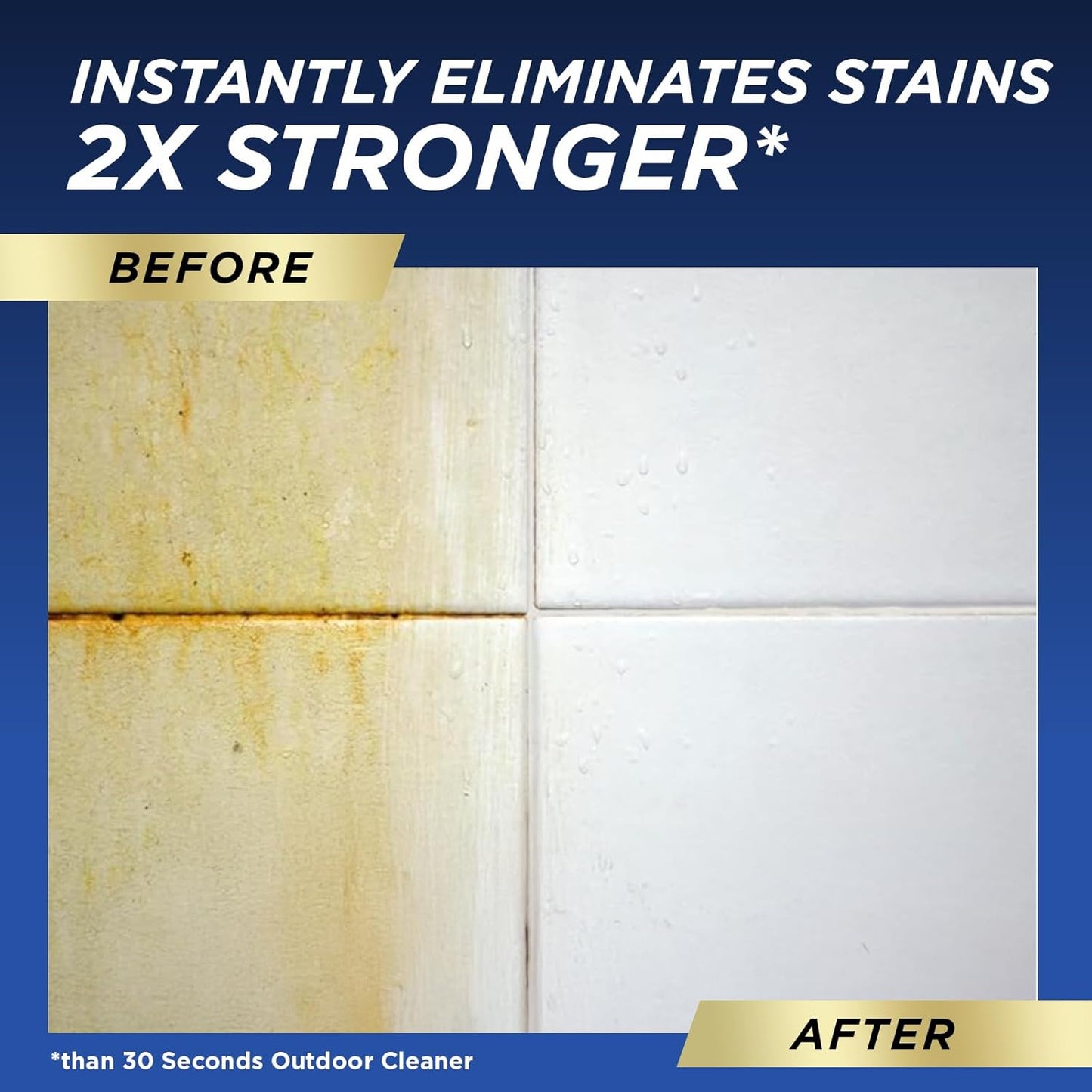 30 SECONDS Pro Mold and Mildew Stain Remover | Scrub Free | Brighter Results Instantly | Ready To Use | 32 Fl. Oz.