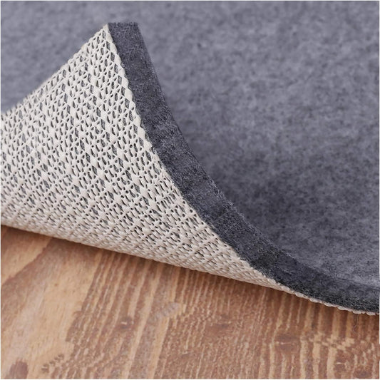 Non Slip Rug Pad Grippers - 5x8, 1/4" Thick, Felt + Rubber Double Layers Area Carpet Mat Tap, Provides Protection and Cushioning for Hardwood or Tile Floors