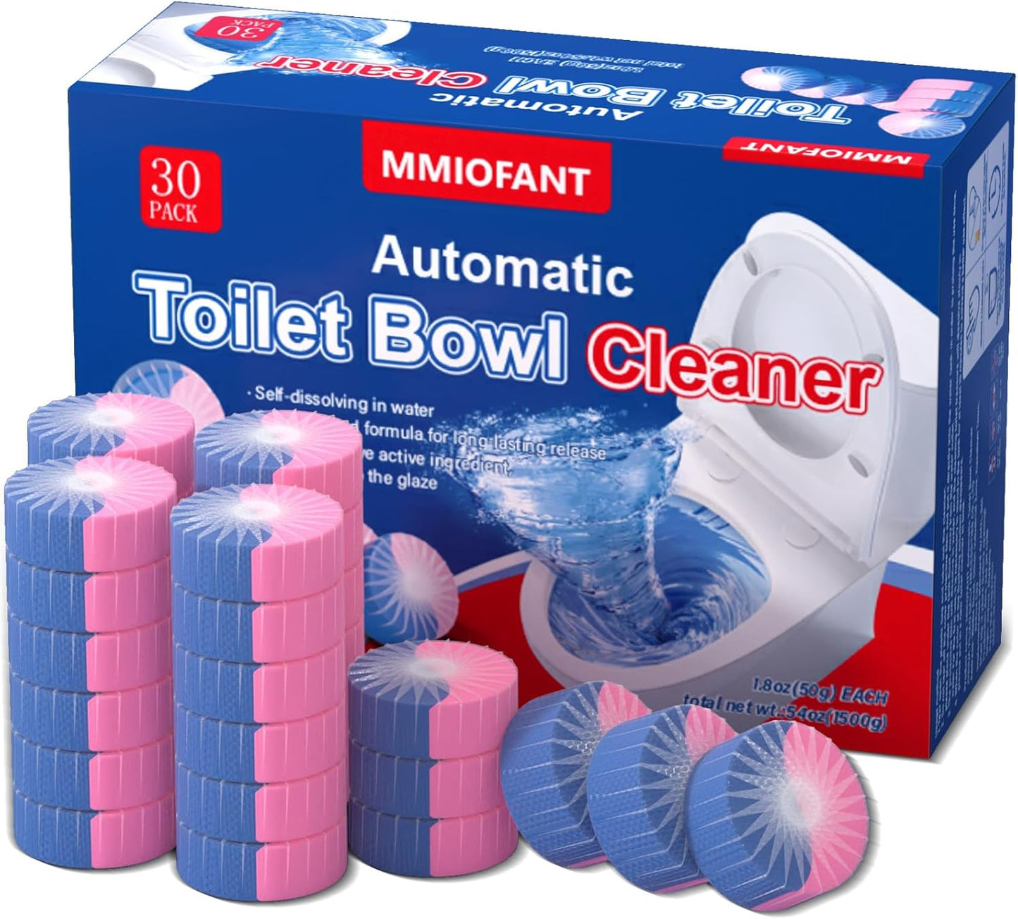 Automatic Toilet Bowl Cleaner Tablets，Toilet Cleaner Tablets For Tank，Bathroom Cleaner For Tank