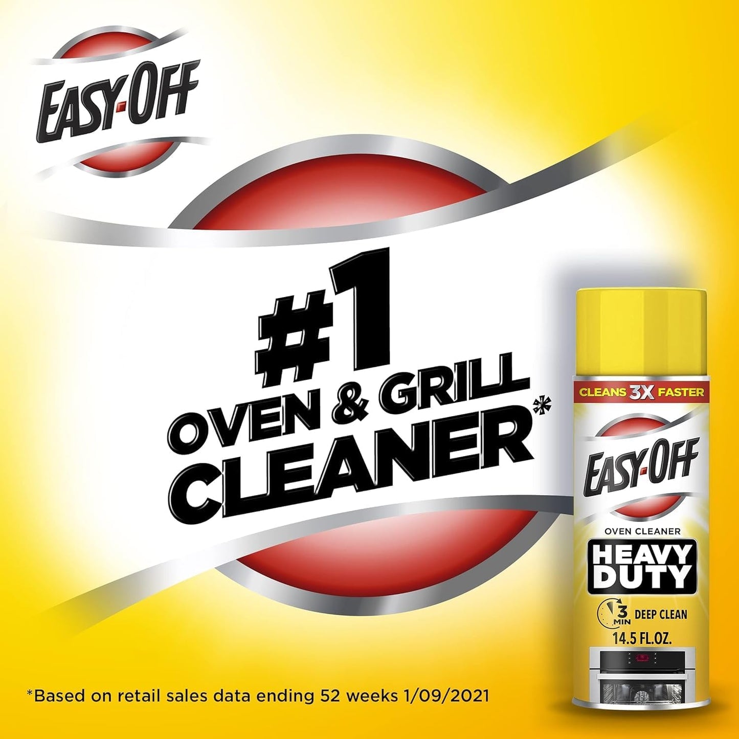 Easy Off Heavy Duty Oven Cleaner Spray, 24oz, Removes Grease (Pack of 6)