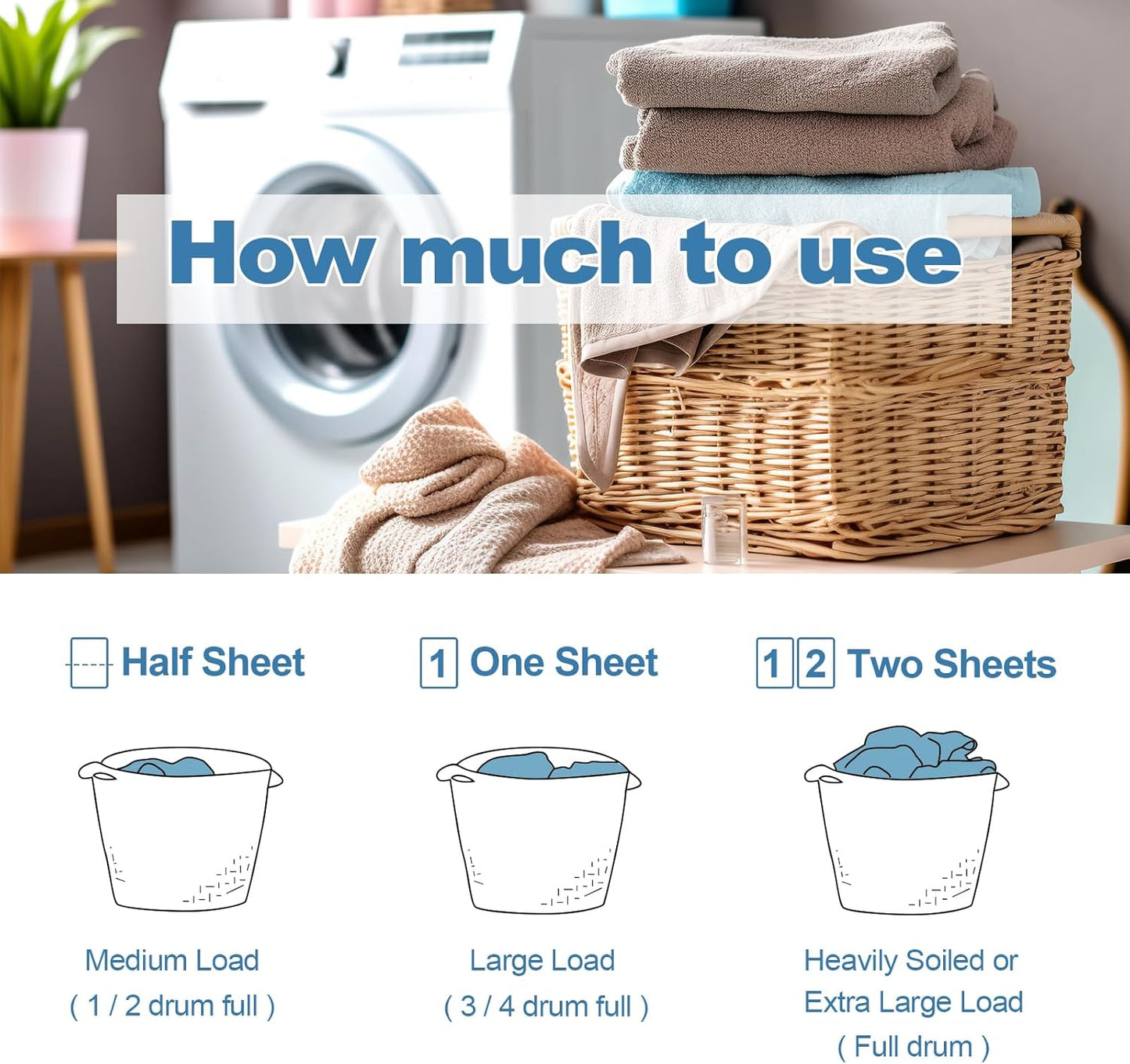 Laundry Detergent Sheet, Eco-Friendly & Hypoallergenic Wash Strips, Natural Ingredients, Ultra-Concentrated, Travel-Ready, No Plastic Jug- Unscented, (60 Loads) 30 Sheets