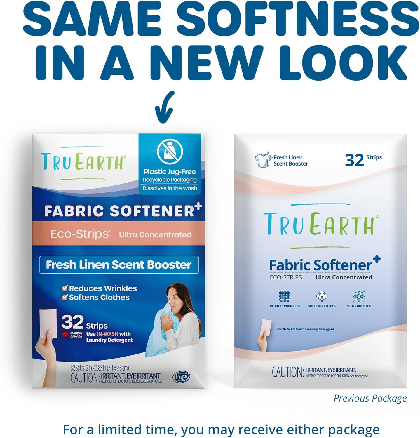 Tru Earth Bundle: Laundry Detergent Sheets & Fabric Softener Sheets - Plastic Jug-Free, Easy-to-Use - Fresh Linen