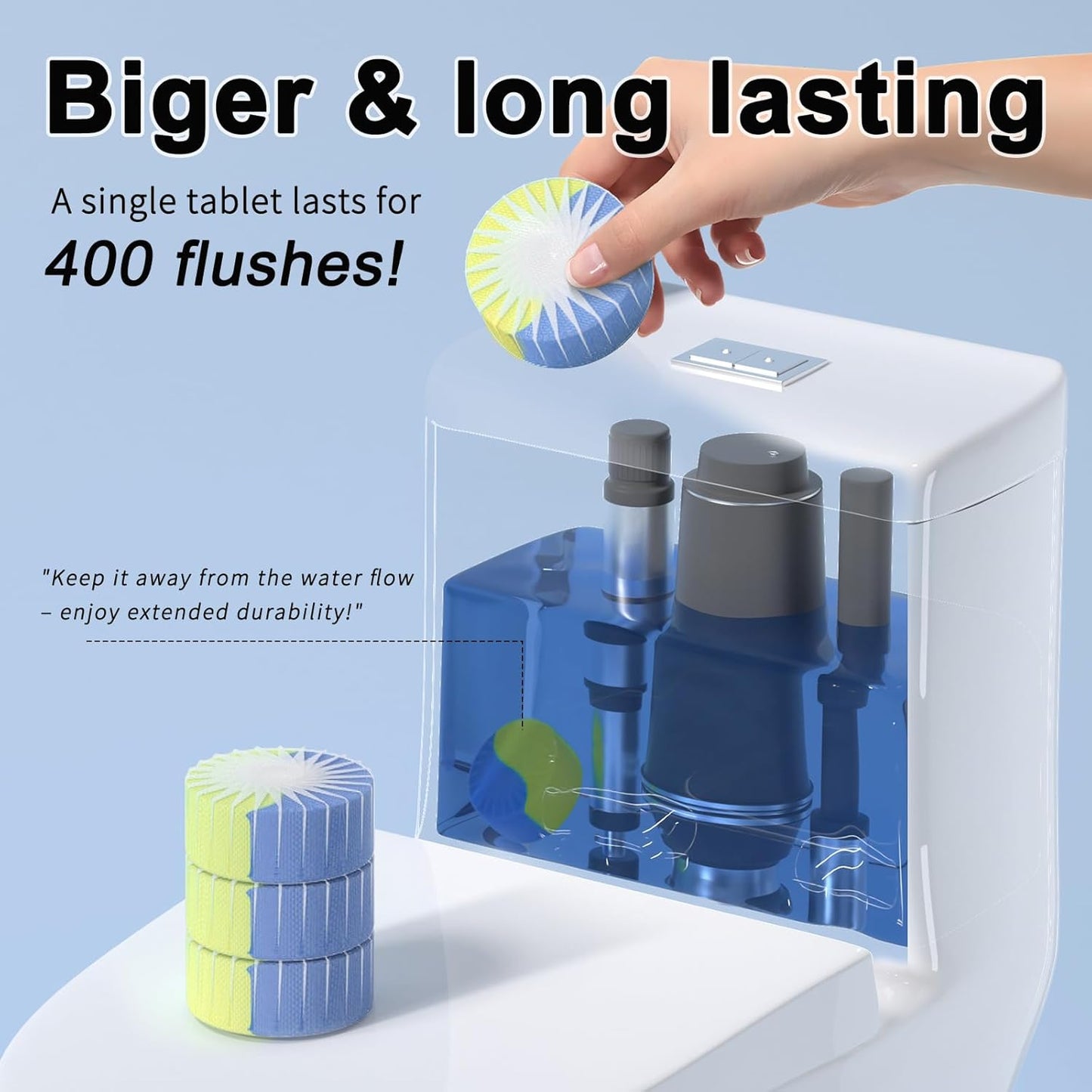 Automatic Toilet Bowl Cleaner Tablets，Toilet Cleaner Tablets For Tank，Bathroom Cleaner For Tank