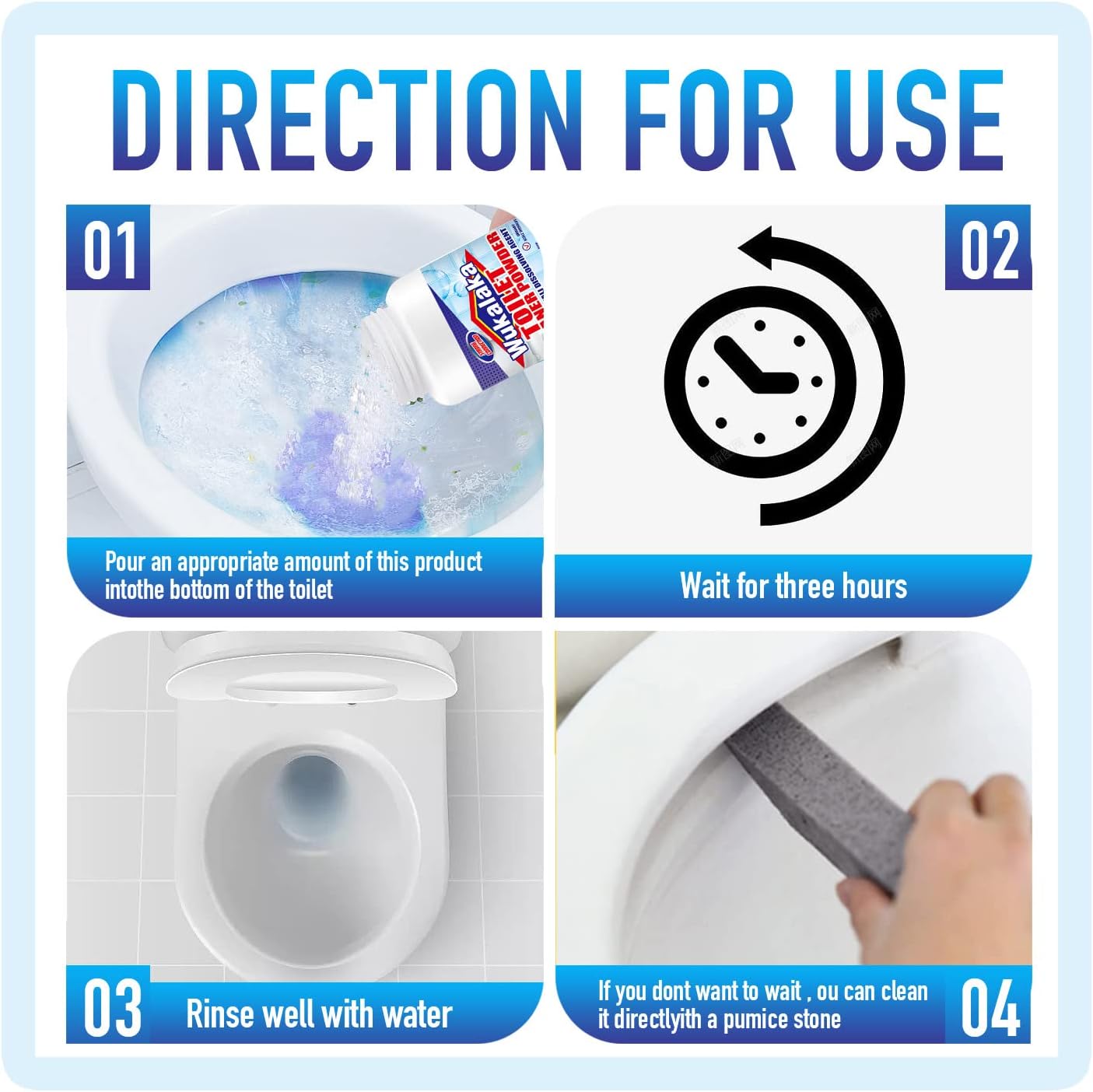 Pumice Sticks Pumice Scouring Pad for Cleaning, Pumice Stone Toilet Bowl Cleaner, Grey Pumice Stick Cleaner for Removing Toilets Bowl Ring, Bath, Household Cleaning 1pcs + 3pcs