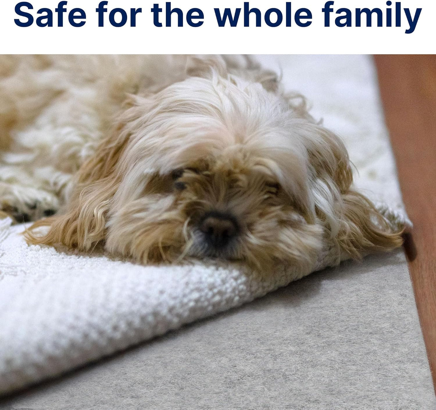 RUGPADUSA - Eco-Plush - 9'x13' - 1/2" Thick - 100% Felt - Luxurious Cushioned Rug Pad - Available in 3 Thicknesses, Many Custom Sizes