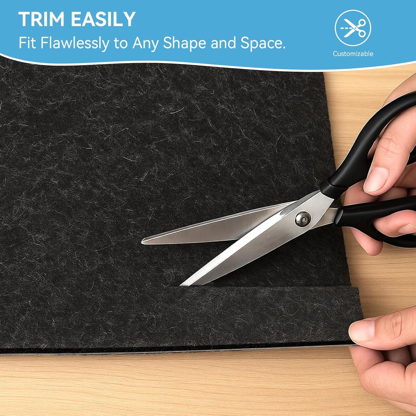 Warmstar 6x9 FT Non Slip Rug Pad,100% Waterproof Felt Rug Pad for Hardwood Floors,1/8” Thick Soft Carpet Pad with Natural Rubber Backing, Secure Grip & Floor Protection