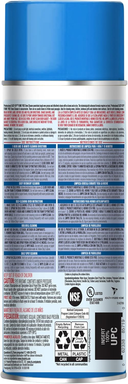 EASY-OFF Pro Fume Free Oven Cleaner, 24 oz., 2 Count