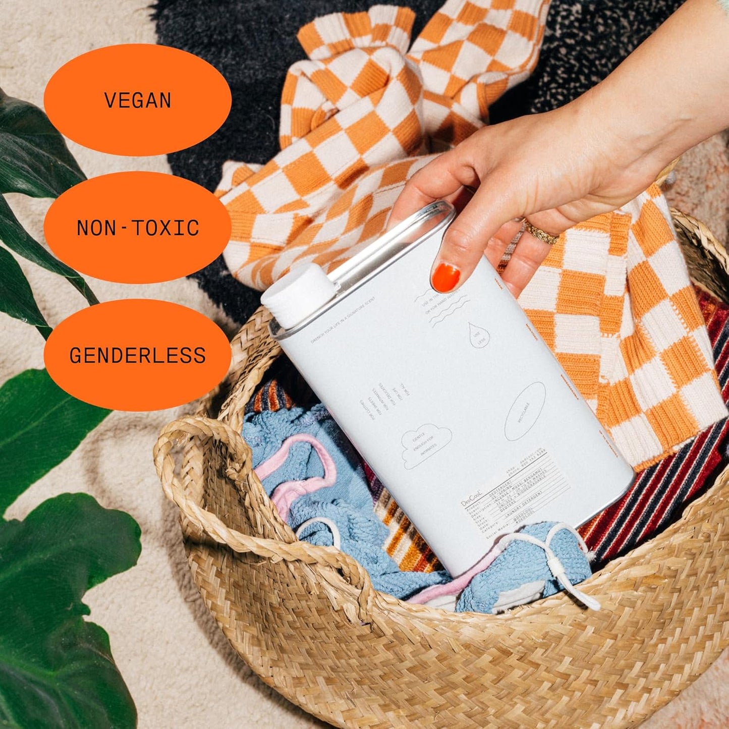 DedCool Liquid Laundry Dedtergent | Milk | Luxurious Fragrance Detergent | Removes Stains | Infused with Natural Essential Oils | Non-Toxic | 60 Washes | 32 fl oz