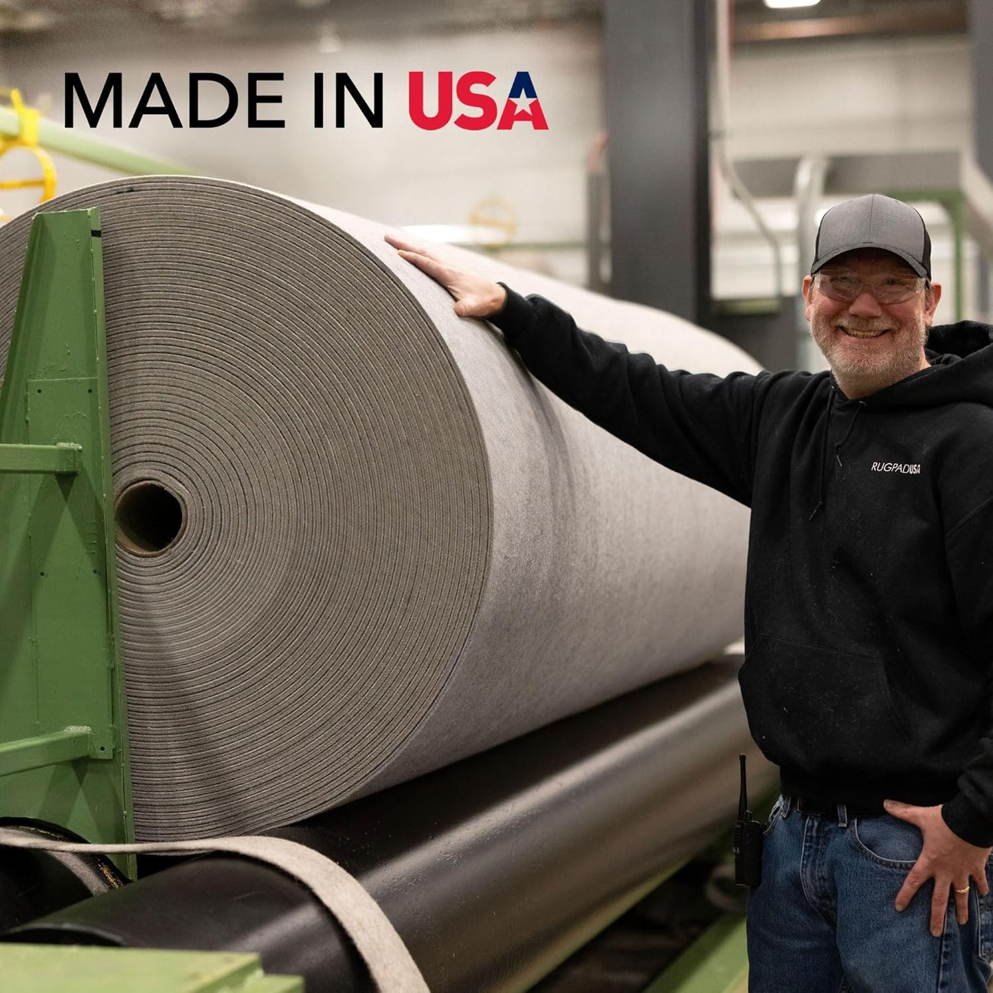 RUGPADUSA - Eco-Plush - 8'x10' - 1/4" Thick - 100% Felt - Premium Cushioned Rug Pad - Available in 3 Thicknesses, Many Custom Sizes