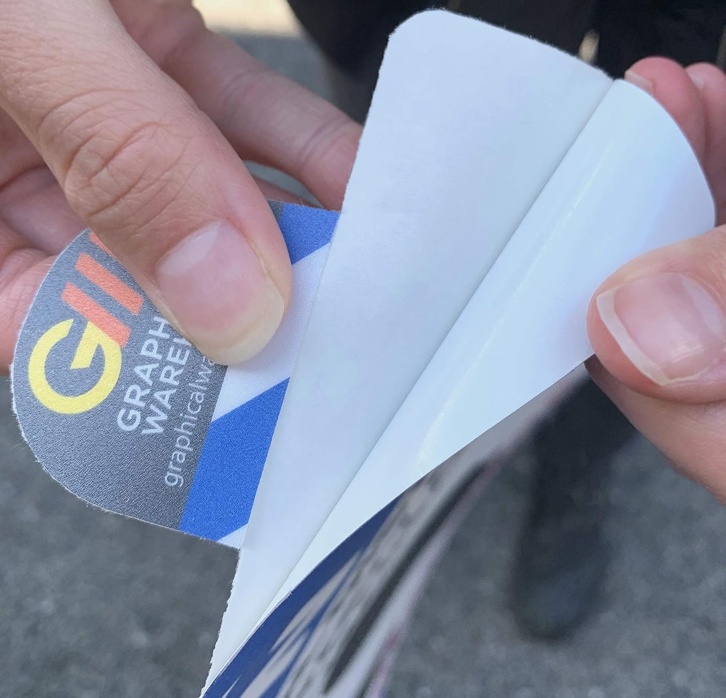 "Phones Down Heads Up" Safety Sign - Laminated Adhesive Floor Signs by Graphical Warehouse (22)