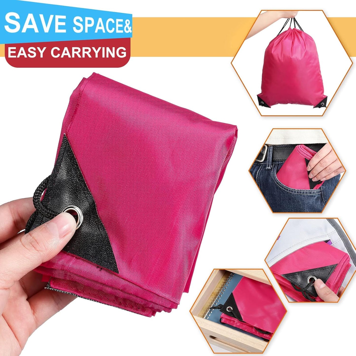 Shappy 100 Pieces Drawstring Bag Gym Portable String Sack Backpacks Polyester Blank Cinch Drawstring Bags for Sports Travel DIY Gift Storage Set, 10 Colors