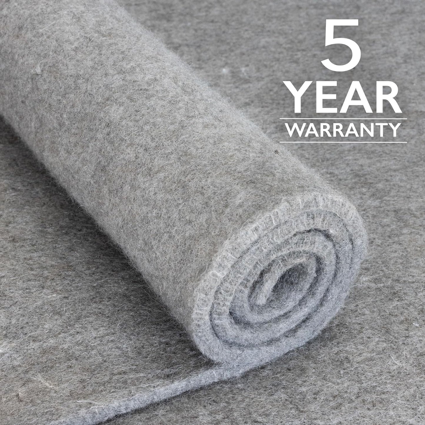 RUGPADUSA - Eco-Plush - 8'x11' - 1/4" Thick - 100% Felt - Premium Cushioned Rug Pad - Available in 3 Thicknesses, Many Custom Sizes